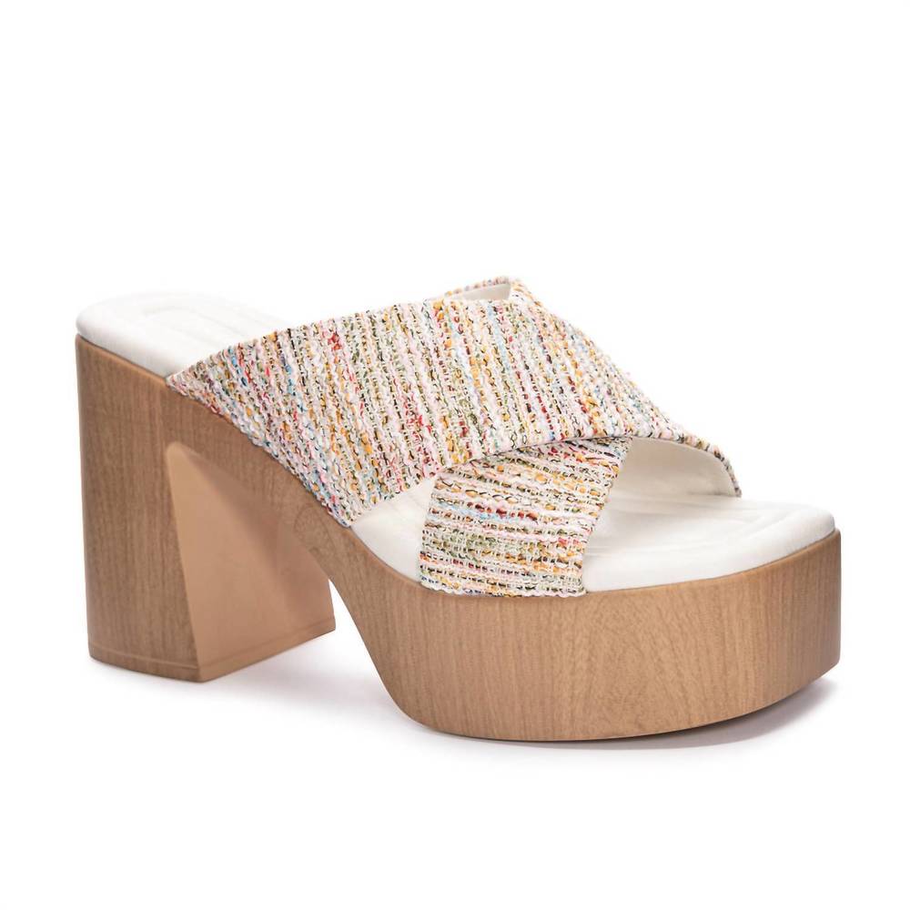 NEW CHINESE LAUNDRY women's arla heel in multi